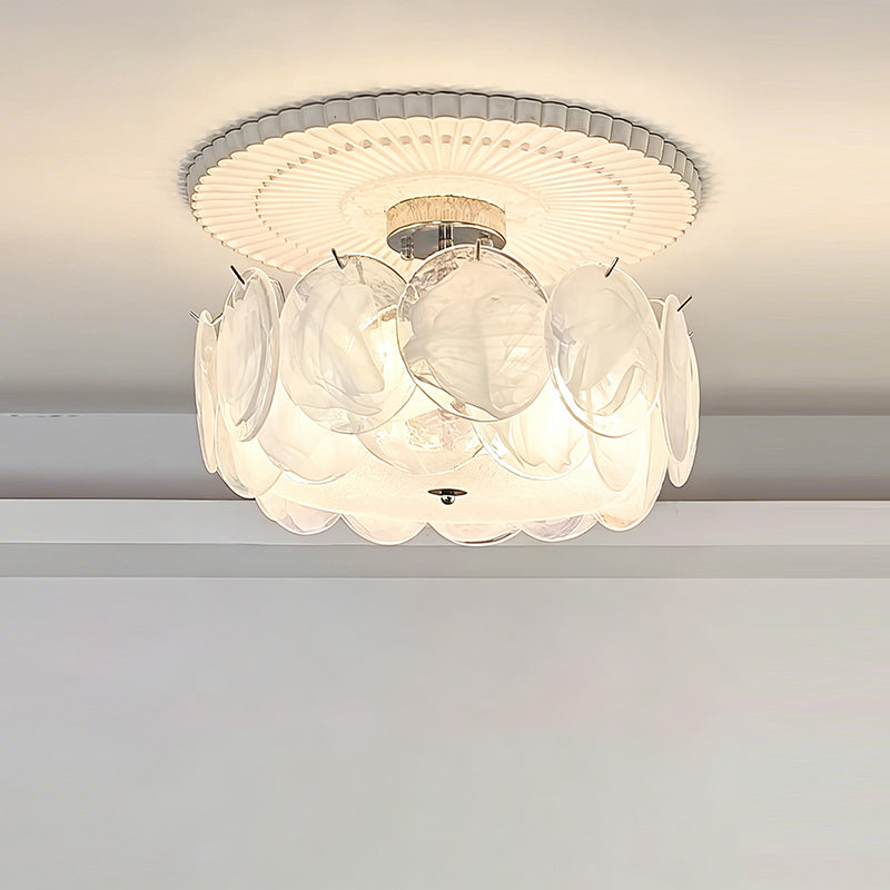Plafondlamp met metalen frame en glazen bol voor woonkamer, slaapkamer, eetkamer, hal en lounge industrieel | Sulvida