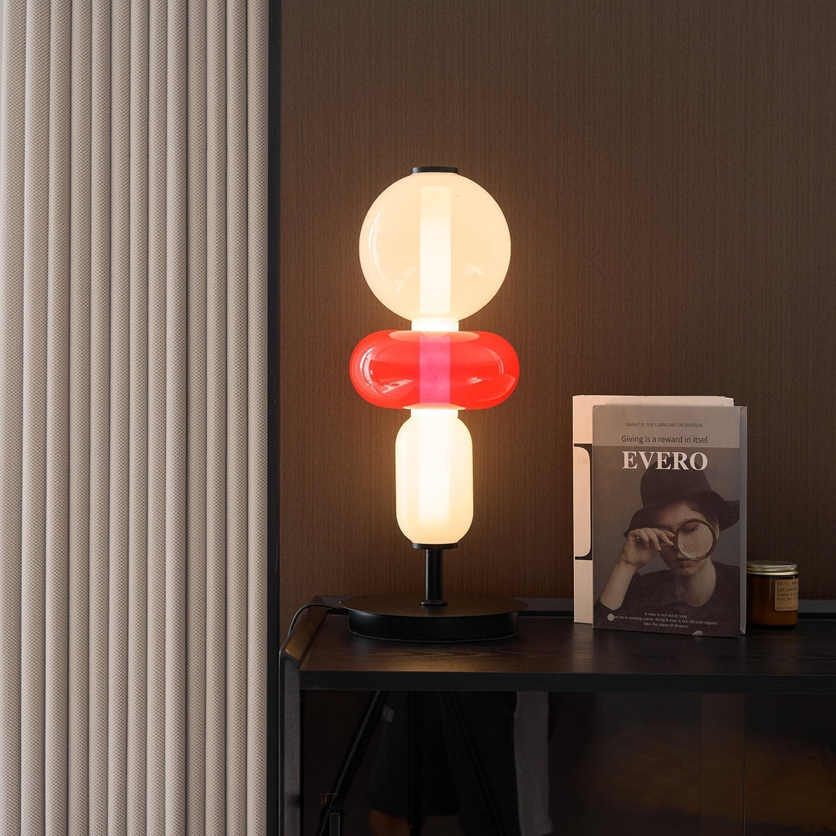 Tafellamp Glas Metaal LED 20cm Dimbaar Afstandsbediening Decoratieve Bureaulamp Woonkamer Slaapkamer | Sulvida