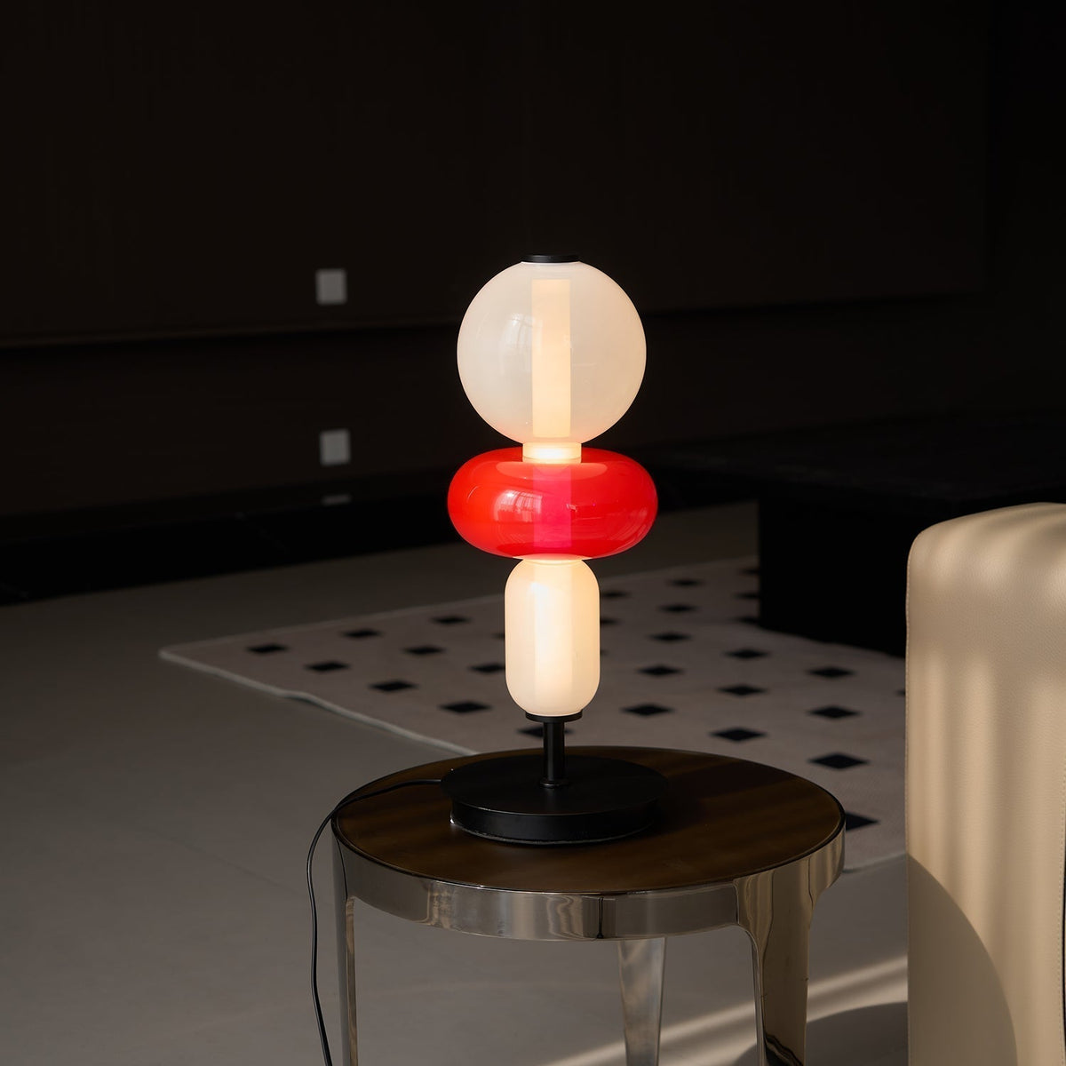 Tafellamp Glas Metaal LED 20cm Dimbaar Afstandsbediening Decoratieve Bureaulamp Woonkamer Slaapkamer | Sulvida