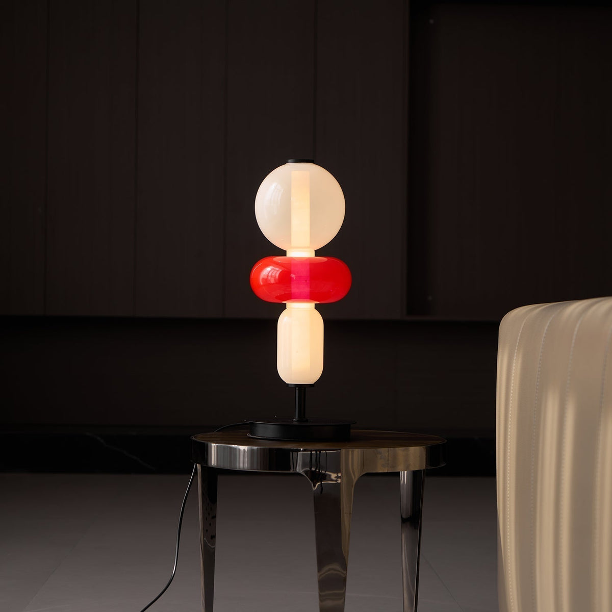 Tafellamp Glas Metaal LED 20cm Dimbaar Afstandsbediening Decoratieve Bureaulamp Woonkamer Slaapkamer | Sulvida