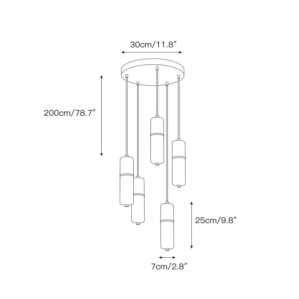 Hanglamp Messing Albast Kroonluchter LED Verlichting Trap Hal Woonkamer Eetkamer Verstelbare Hoogte Modern | Sulvida