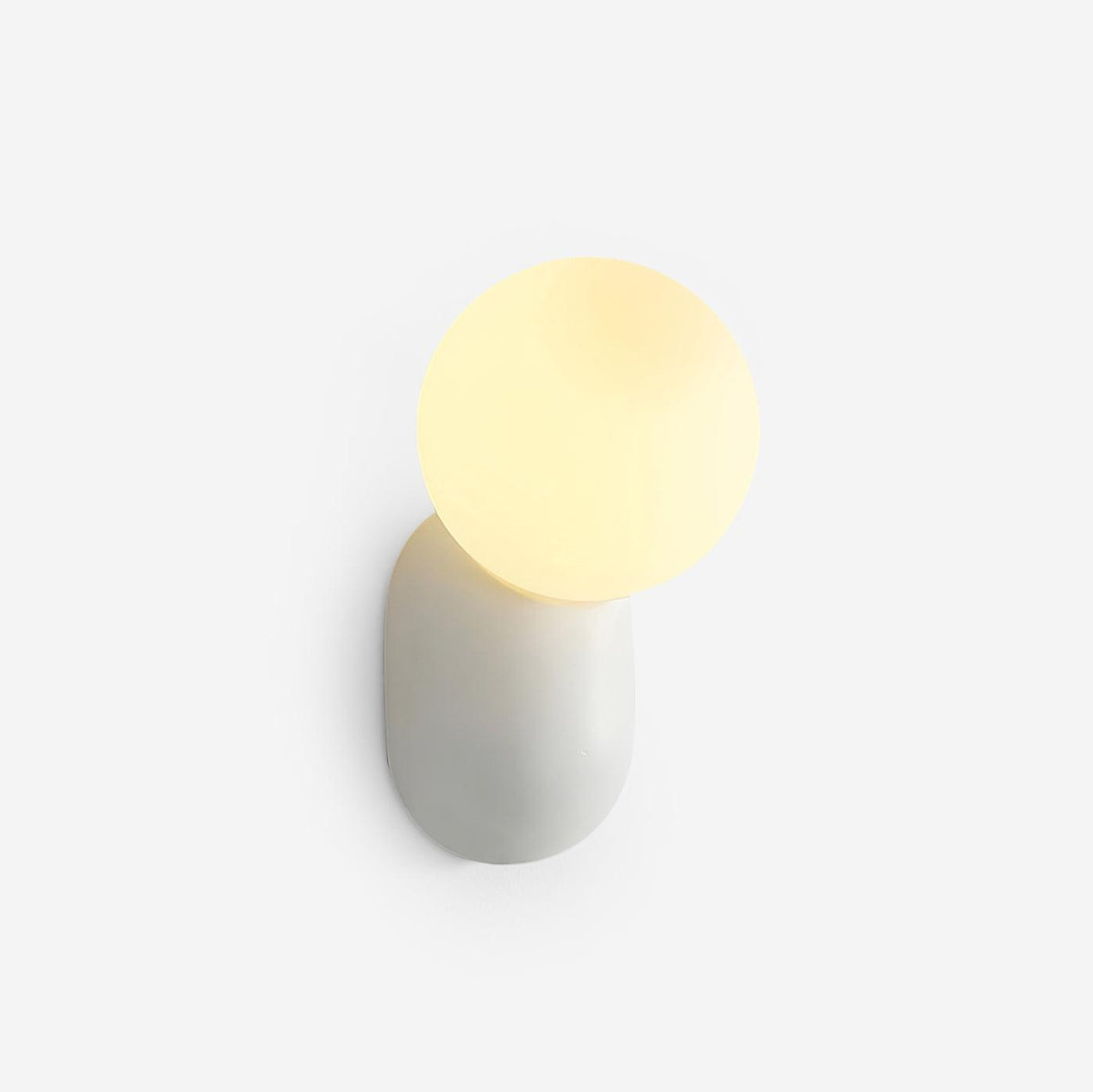 Minimalistische Wandlamp met Glazen Bol Sfeervolle Muuverlichting Roze Zwart Wit Grijs Retro Slaapkamer | Sulvida