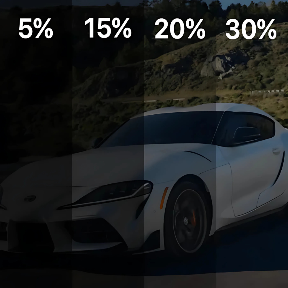 Zonwerende raamfolie auto UV-bescherming warmtewerende donkere folie voertuigruiten privacy zonnescherm | Sulvida
