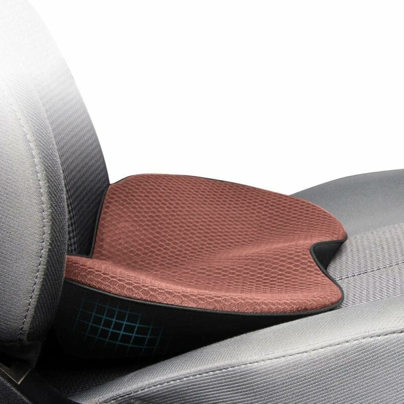 Coussin de siège auto respirant pour soulager la pression et offrir un soutien lors des longs trajets, avec position assise ergonomique et confort | Sulvida