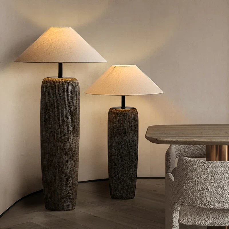 Keramische Staande Lamp Wabi-Sabi Stijl Warm Licht Woonkamer Lounge Japans Design Sfeerverlichting Vloerlamp | Sulvida
