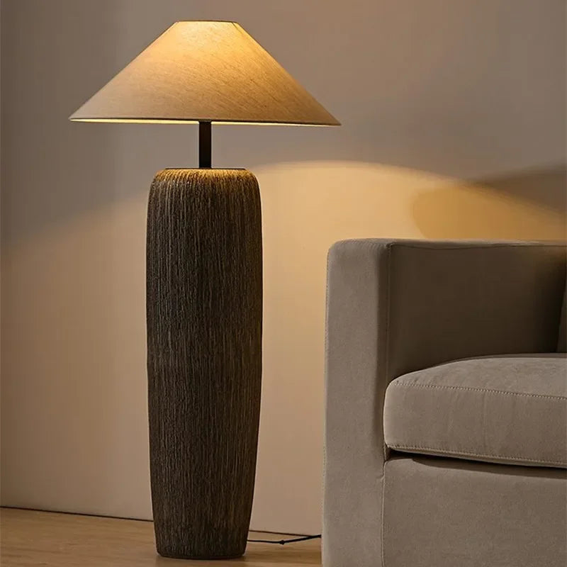Keramische Staande Lamp Wabi-Sabi Stijl Warm Licht Woonkamer Lounge Japans Design Sfeerverlichting Vloerlamp | Sulvida
