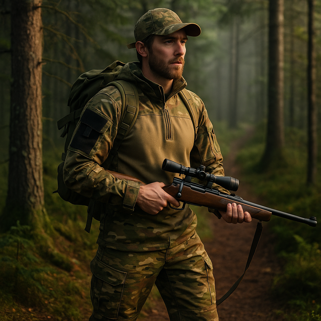 Ensemble outdoor tactique homme veste et pantalon déperlants, respirants et robustes, randonnée, camping, trekking, survie | Sulvida