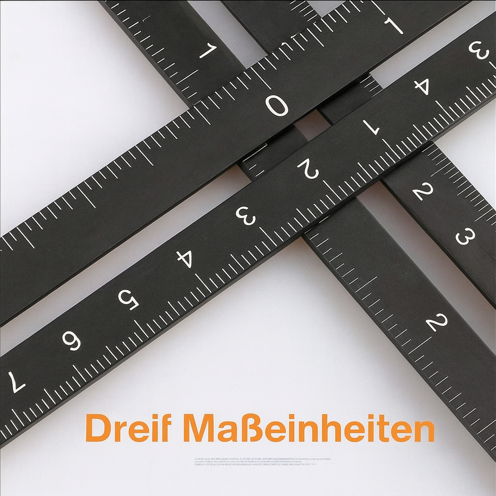 Outil universel de mesure d’angles à 12 branches, instrument de mesure flexible pour carrelage, bois, sols stratifiés et travaux manuels | Sulvida