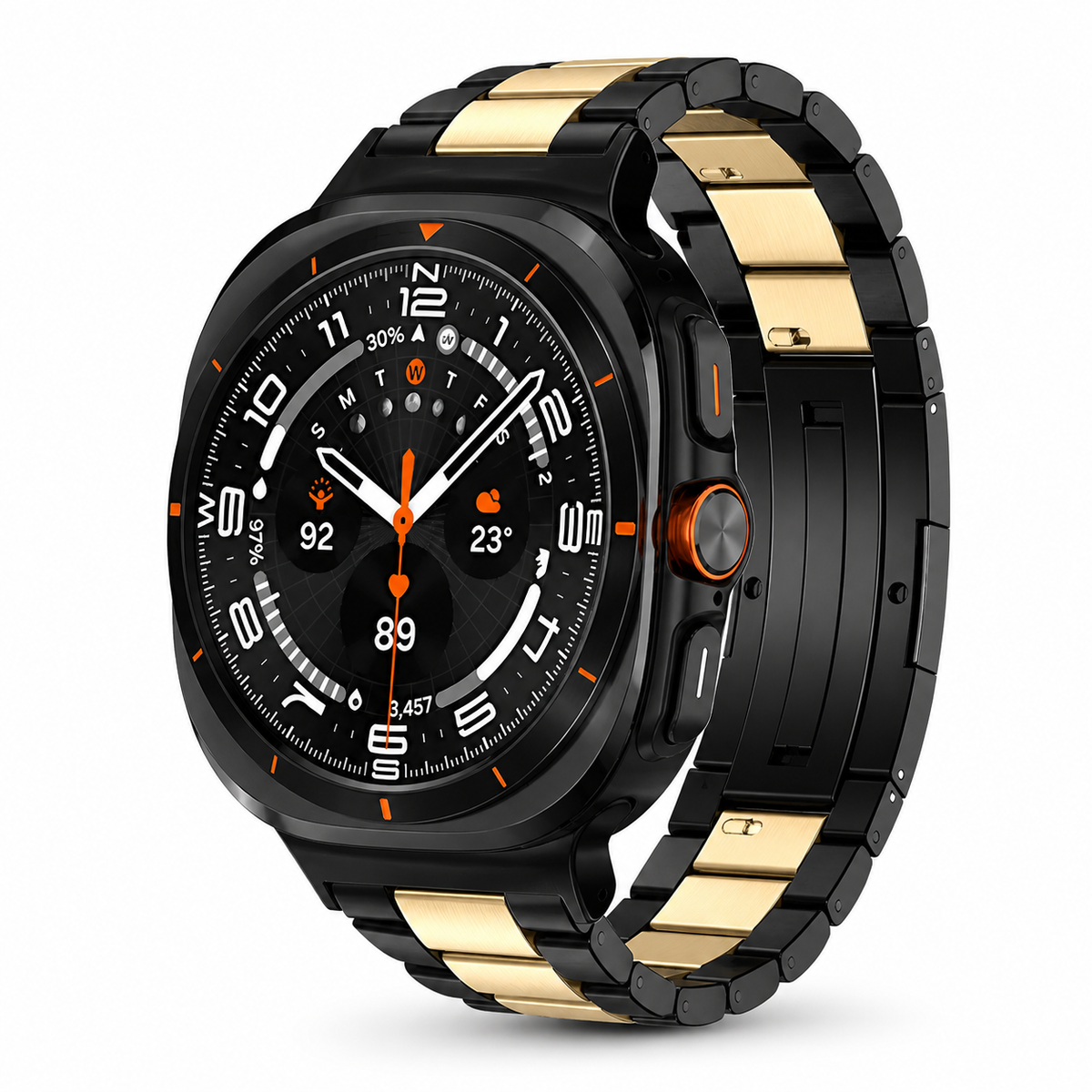 Bracelet de montre en titane pour Galaxy Watch Ultra 47mm acier titane réglable bracelet pour montre connectée noir or gris argent | Sulvida