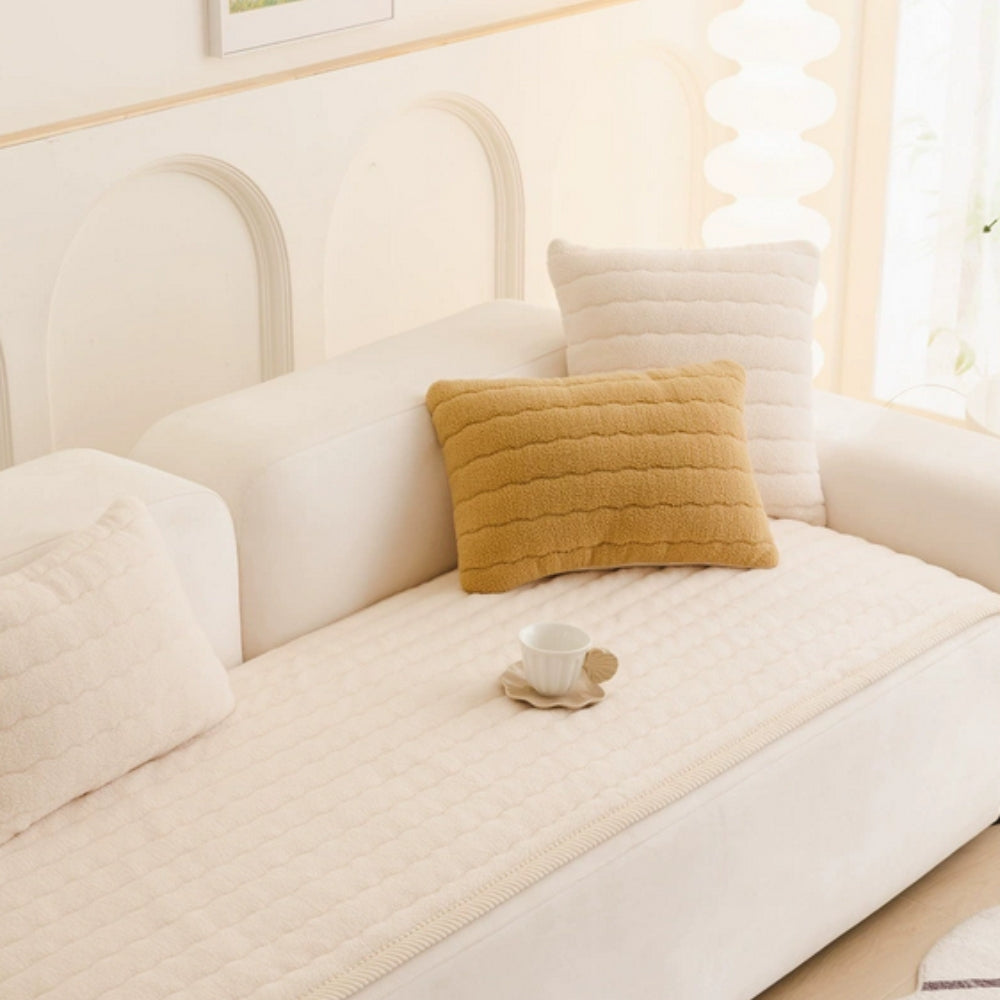 Zachte Bankhoes Pluche Microvezel Antislip Bescherming voor Bank Meubels Woonkamer Slaapkamer Interieur | Sulvida