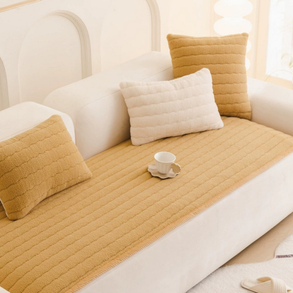 Zachte Bankhoes Pluche Microvezel Antislip Bescherming voor Bank Meubels Woonkamer Slaapkamer Interieur | Sulvida