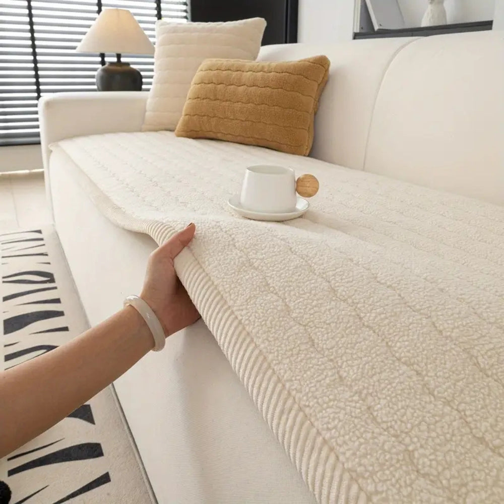 Zachte Bankhoes Pluche Microvezel Antislip Bescherming voor Bank Meubels Woonkamer Slaapkamer Interieur | Sulvida