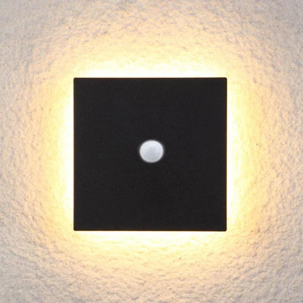 Minimalistische LED Wandlamp Metaal Buiten Binnen Wit Zwart Rond Vierkant Tuin Hal Verlichting Modern Design | Sulvida