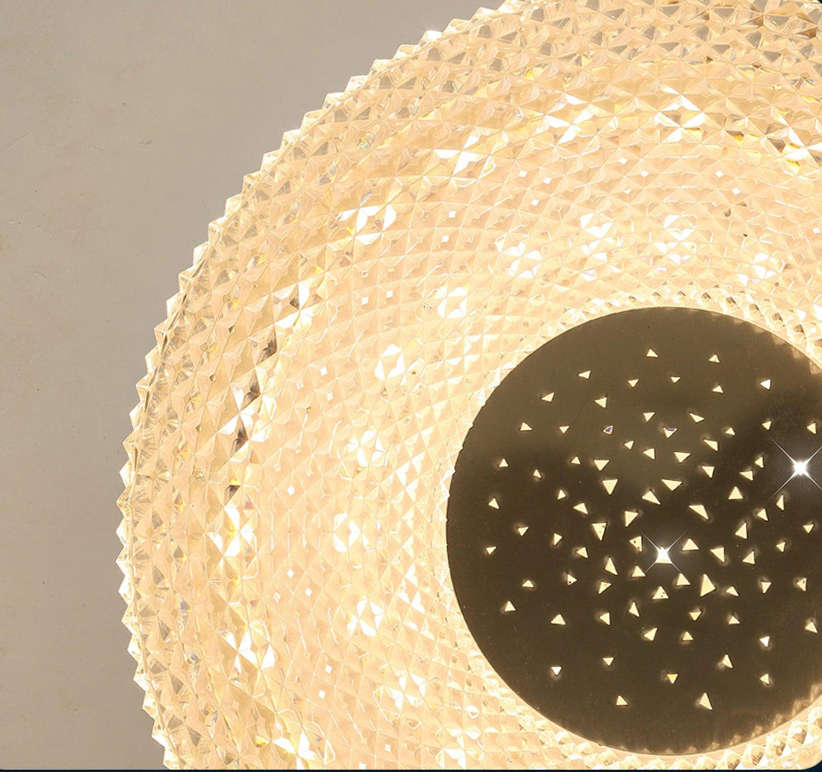 LED Plafondlamp Acryl Goud Wit Rond Luxe Dimbaar Modern Design Woonkamer Slaapkamer Entree Plafondverlichting | Sulvida