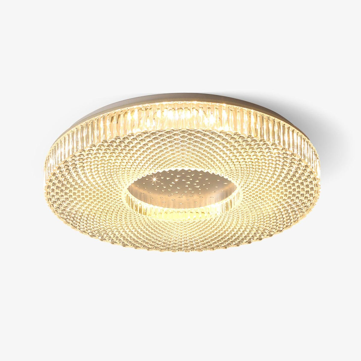 LED Plafondlamp Acryl Goud Wit Rond Luxe Dimbaar Modern Design Woonkamer Slaapkamer Entree Plafondverlichting | Sulvida