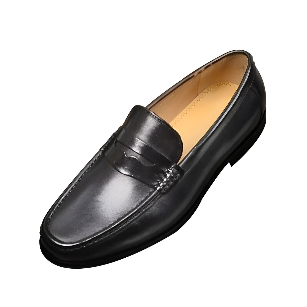 Heren Instappers met Klassiek Penny Strap Detail Moccasin Teenontwerp Zakelijk Comfort Loafers Leer Schoenen | Sulvida