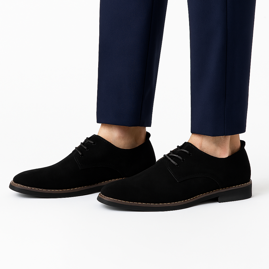 Klassieke Herenschoenen Derby Leren Veterschoen Zakelijk Elegant Glad Leer Formele Stijl Kantoor Mode | Sulvida