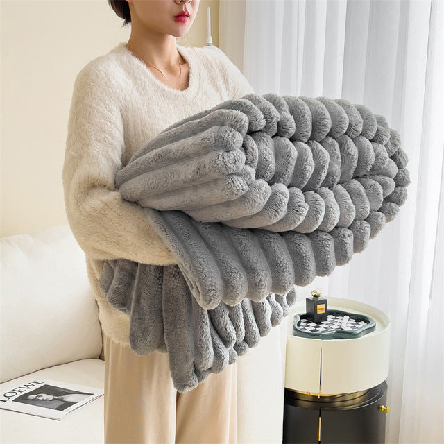 Luxe Teddy Deken – Ultrazacht en Warm Plaid voor Bank en Bed | Sulvida