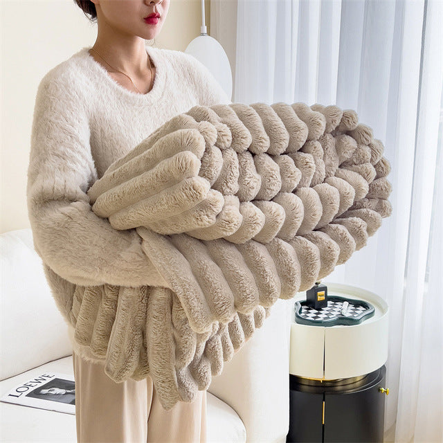 Luxe Teddy Deken – Ultrazacht en Warm Plaid voor Bank en Bed | Sulvida