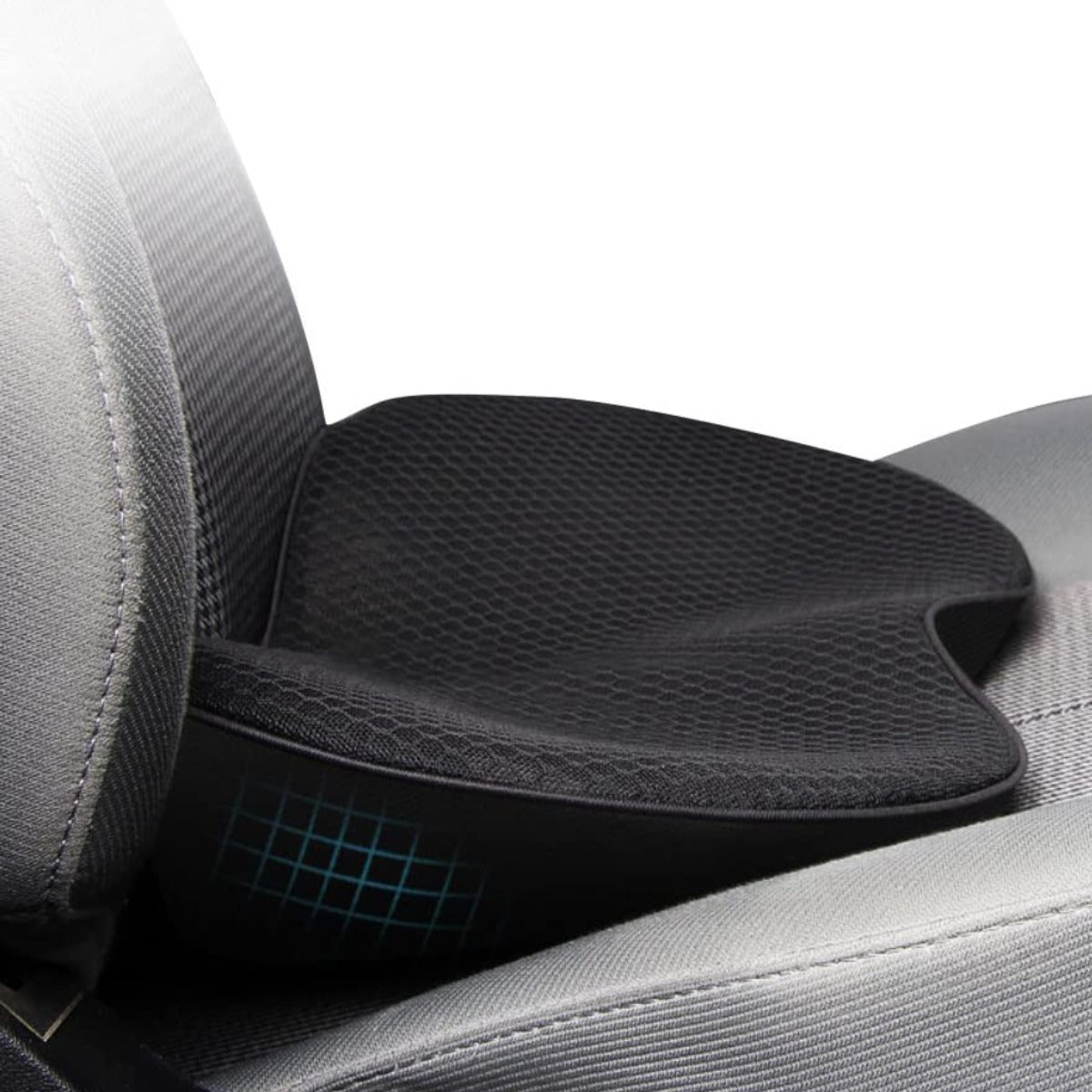 Autostoelkussen Memory Foam met Lendensteun Comfortabel Rijden Lang Autorijden Ergonomisch Rugsteun Auto | Sulvida