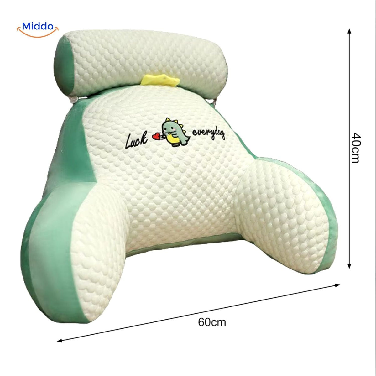 Rugsteunkussen Zacht Lendenkussen voor Bank en Bed 60×45×20 cm Speels Dierdesign Comfort Thuis Decoratief | Sulvida
