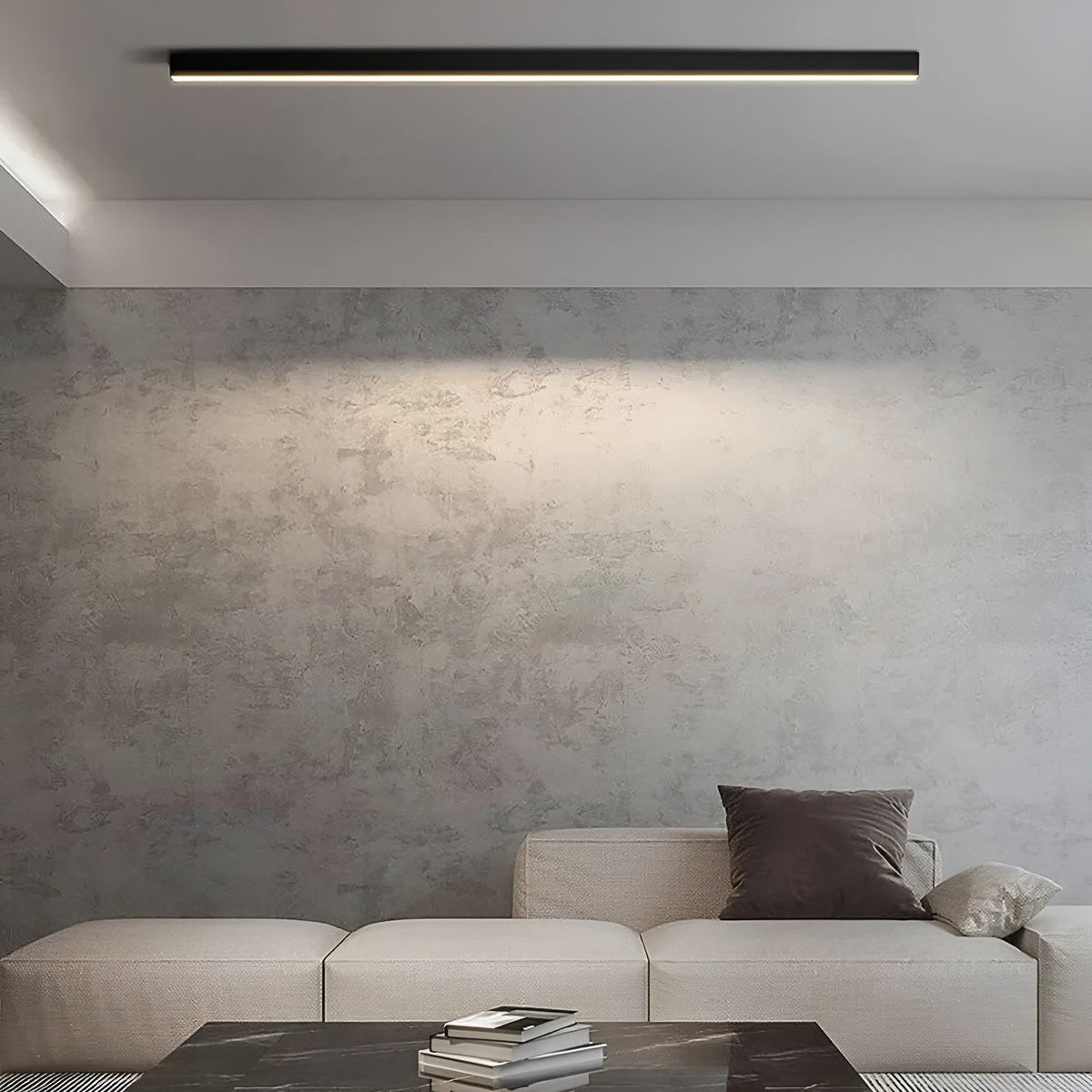 Plafondlamp Smal Design LED Lichtbalk Moderne Verlichting Woonkamer Slaapkamer Eetkamer Dimbaar Strak | Sulvida