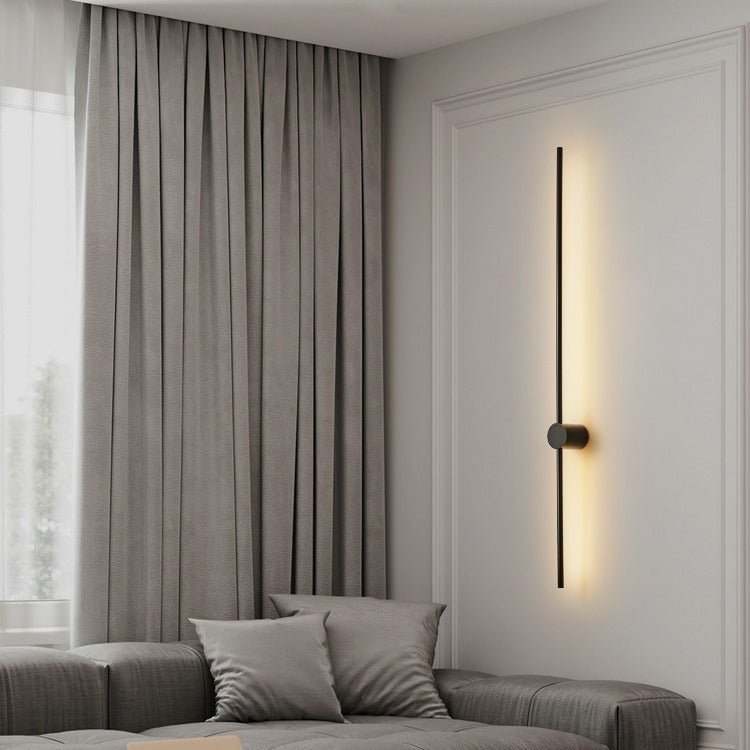 Draaibare wandlamp LED langwerpig metaal acryl modern zwart goud eetkamer bar restaurant sfeervol warm licht | Sulvida