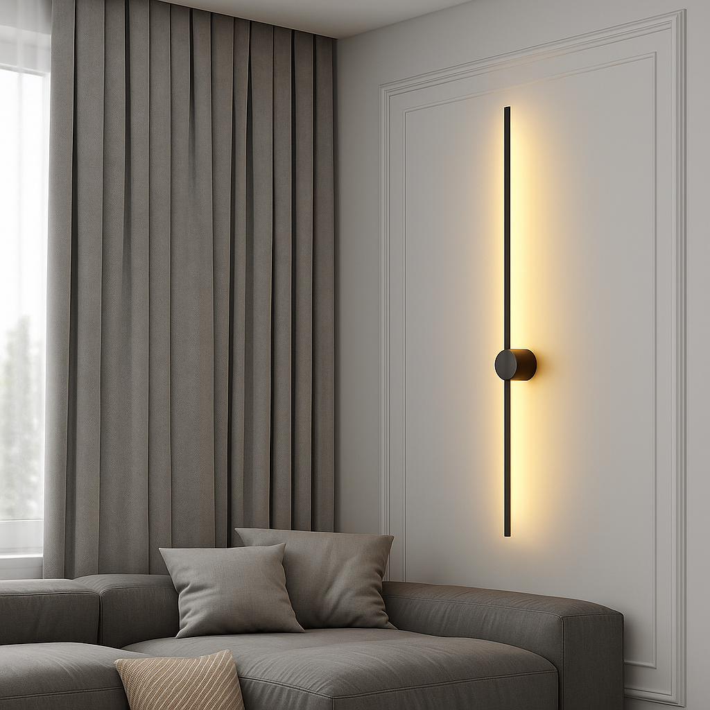 Draaibare wandlamp LED langwerpig metaal acryl modern zwart goud eetkamer bar restaurant sfeervol warm licht | Sulvida