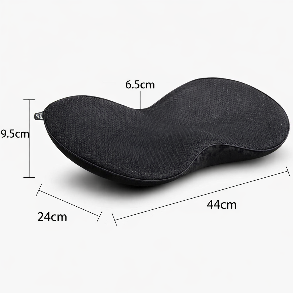 Coussin de siège auto respirant pour soulager la pression et offrir un soutien lors des longs trajets, avec position assise ergonomique et confort | Sulvida