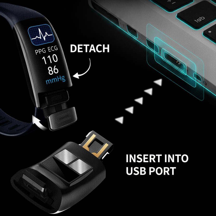 Slimme Gezondheidswatch ECG Hartslagmeter Bloeddruk Slaapanalyse Activiteitentracker Waterdicht IP67 | Sulvida