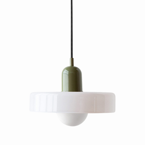 Glazen hanglamp verstelbare kabel ronde pendellamp eettafel woonkamer verlichting modern design sfeervolle ruimte | Sulvida