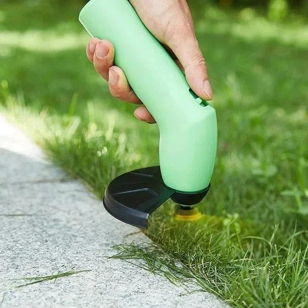 Compacte oplaadbare gazonknipper met verstelbare trimkop voor tuinonderhoud grastrimmer borders en randen | Sulvida