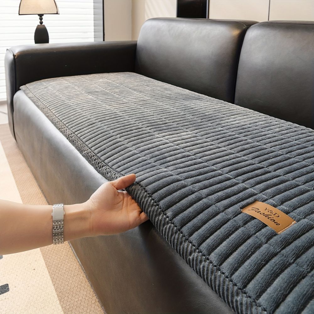 Gewatteerde Bankhoezen Set Meubelbescherming Microfiber Anti-Slip Fauteuil Beschermer Huisdiervriendelijk | Sulvida