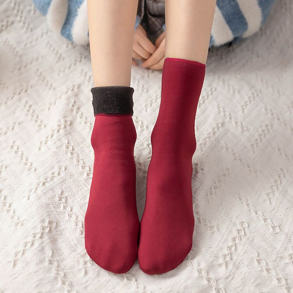 Fluwelen wintersokken set van 8 stuks – warme unisex sokken in 4 kleuren voor koude dagen en maximaal comfort | Sulvida