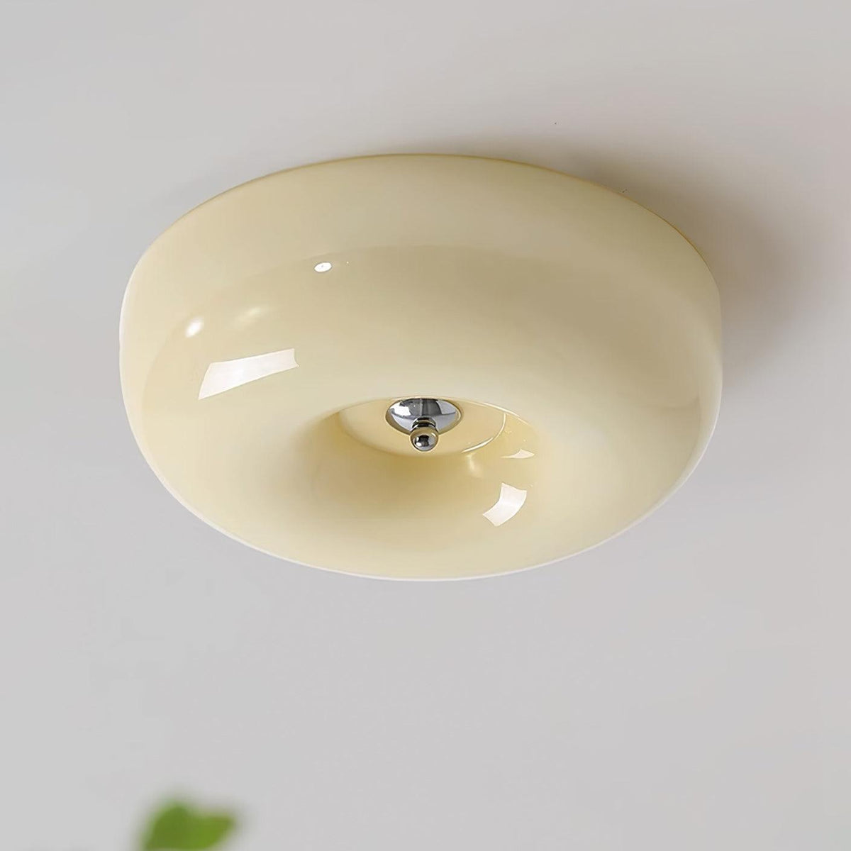 Plafondlamp met Gedraaid Glas en Chroom Moderne Verlichting Slaapkamer Woonkamer Hal 32 40 46 cm Diameter | Sulvida