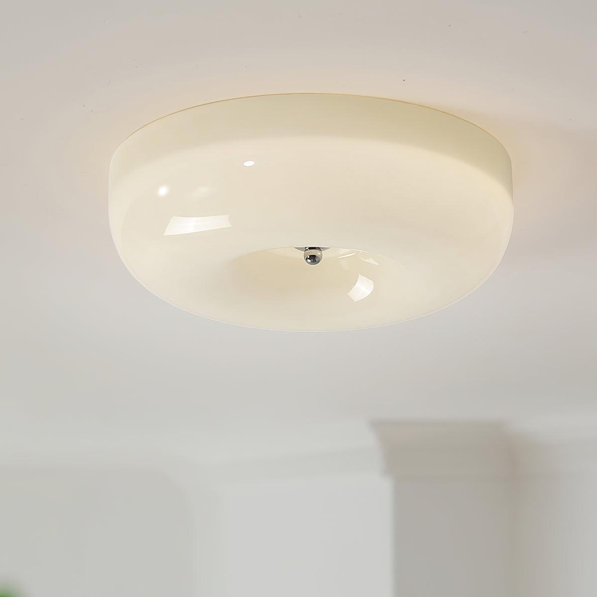 Plafondlamp met Gedraaid Glas en Chroom Moderne Verlichting Slaapkamer Woonkamer Hal 32 40 46 cm Diameter | Sulvida