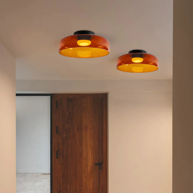 Glazen Plafondlamp Gelaagd Design Meerdere Formaten Warm Wit LED Licht Eetkamer Woonkamer Keuken Slaapkamer | Sulvida