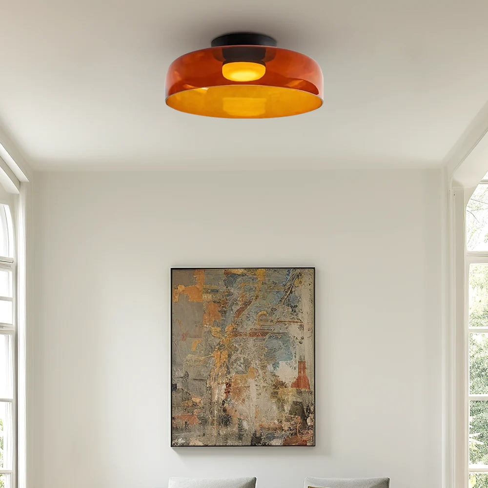 Glazen Plafondlamp Gelaagd Design Meerdere Formaten Warm Wit LED Licht Eetkamer Woonkamer Keuken Slaapkamer | Sulvida
