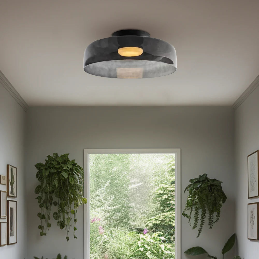 Glazen Plafondlamp Gelaagd Design Meerdere Formaten Warm Wit LED Licht Eetkamer Woonkamer Keuken Slaapkamer | Sulvida