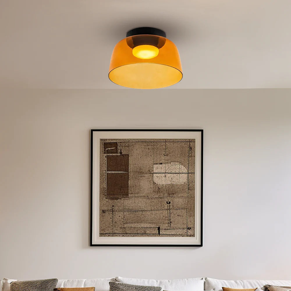Glazen Plafondlamp Gelaagd Design Meerdere Formaten Warm Wit LED Licht Eetkamer Woonkamer Keuken Slaapkamer | Sulvida