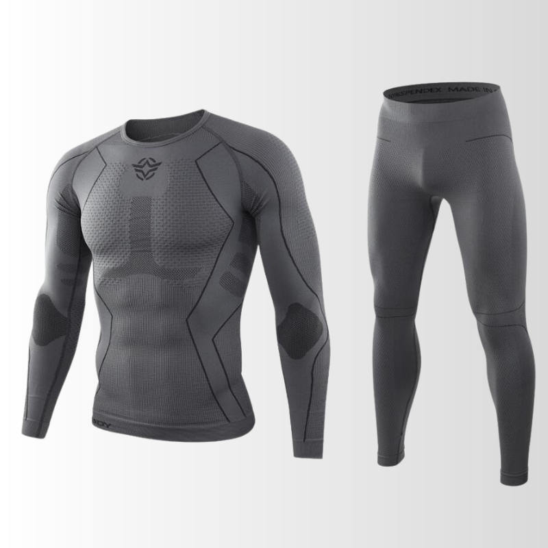 Ensemble de sous-vêtements thermiques sans coutures pour homme, chaud et respirant, haut et pantalon, vêtements de sport d’hiver, première couche | Sulvida