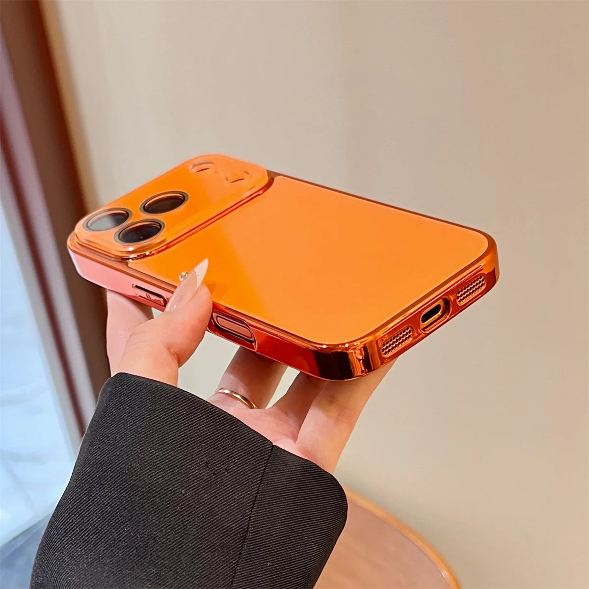Coque en verre pour iPhone avec bord plaqué, protection de l’appareil photo et design luxueux pour iPhone 11 à 17 Pro Max | Sulvida