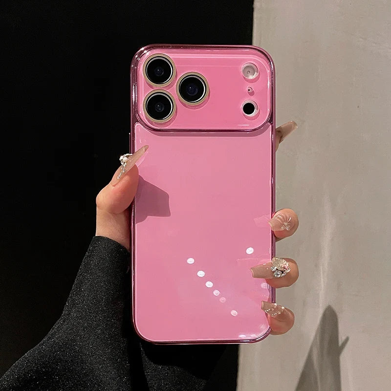 Coque en verre pour iPhone avec bord plaqué, protection de l’appareil photo et design luxueux pour iPhone 11 à 17 Pro Max | Sulvida