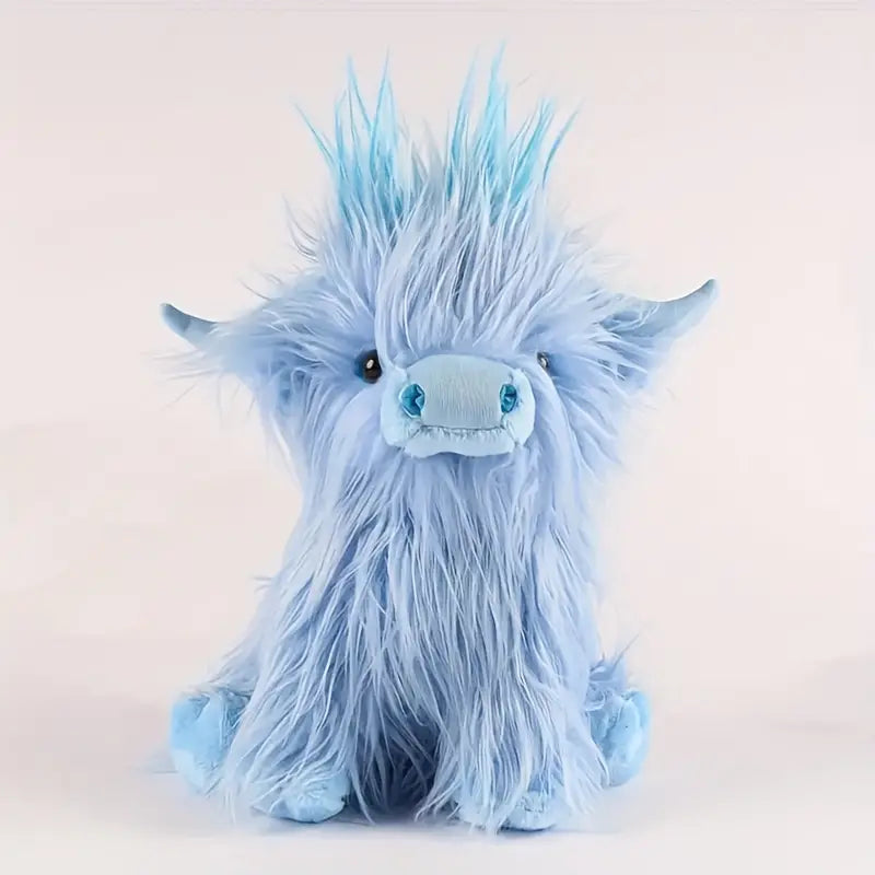 Hooglandkoe Knuffel 25 cm – Zachte Pluche Troostknuffel voor Kinderen en Volwassenen – Schattig Schotse Hooglandkoe Speelgoed met Schattige Pluizige Vacht – Decoratieve Plush Toy voor Slaapkamer en Woonkamer | Sulvida