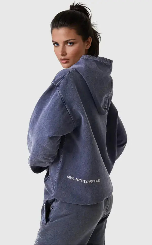 Sweat à capuche oversize avec imprimé strass, pull streetwear à poche kangourou, look vintage, unisexe, confortable et sportif | Sulvida