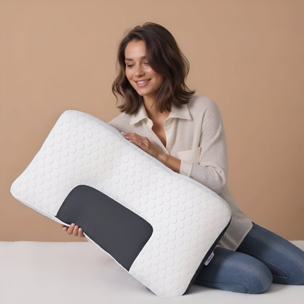 Ergonomisch nekkussen met nekondersteuning – 48 × 74 cm orthopedisch slaapkussen voor optimale nachtrust | Sulvida