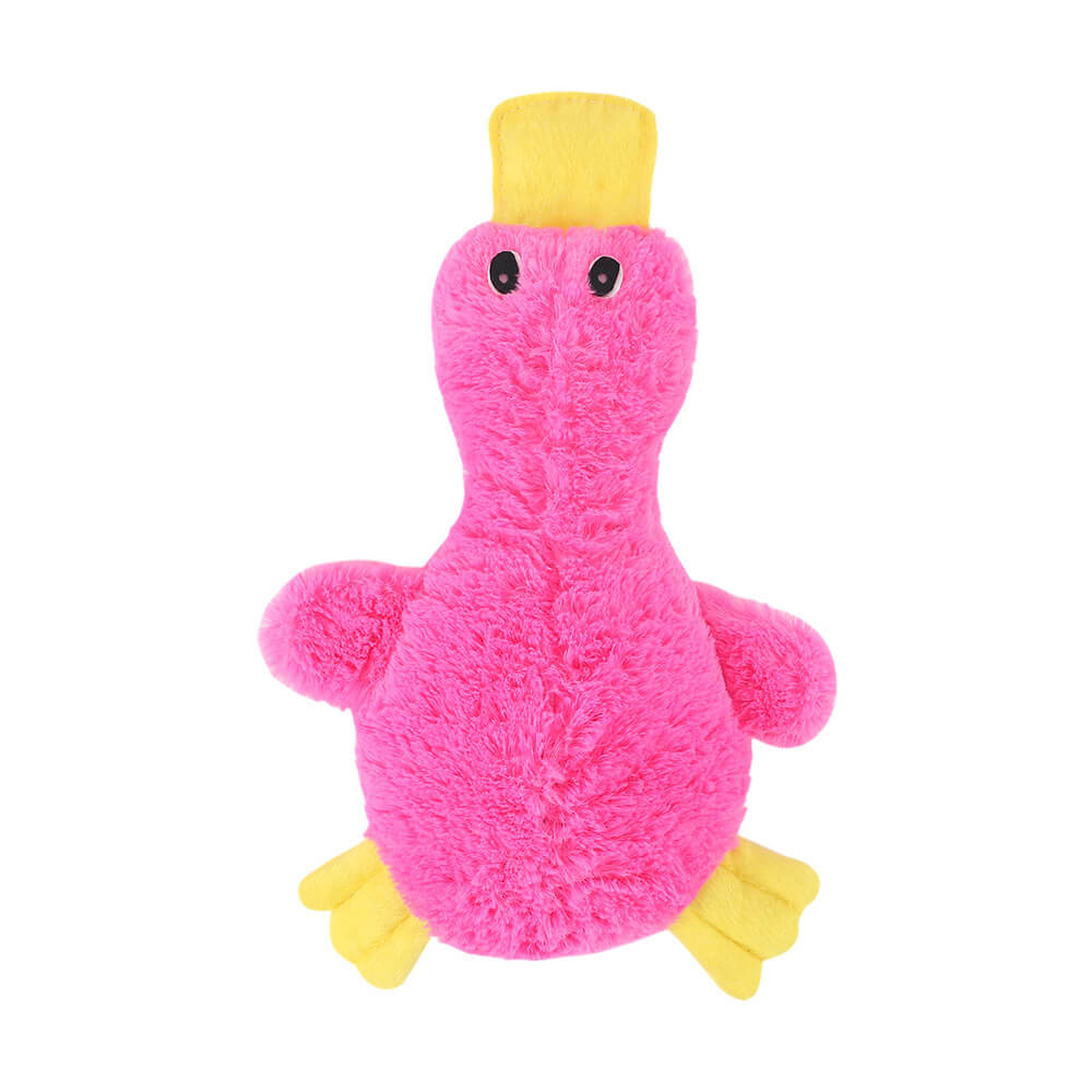 Speels Pluche Speelgoed Eend met Pieper voor Honden Knuffeldier Knuffelvriend Huisdierspeelgoed 37 × 25 cm | Sulvida