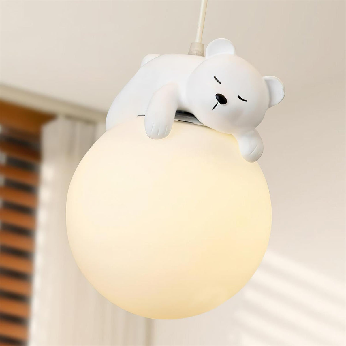 Plafondlamp Beertje Wolk Kinderkamer Acryl LED Warm Licht Speels Design Babykamer Inbouw 50cm Moderne Sfeer | Sulvida
