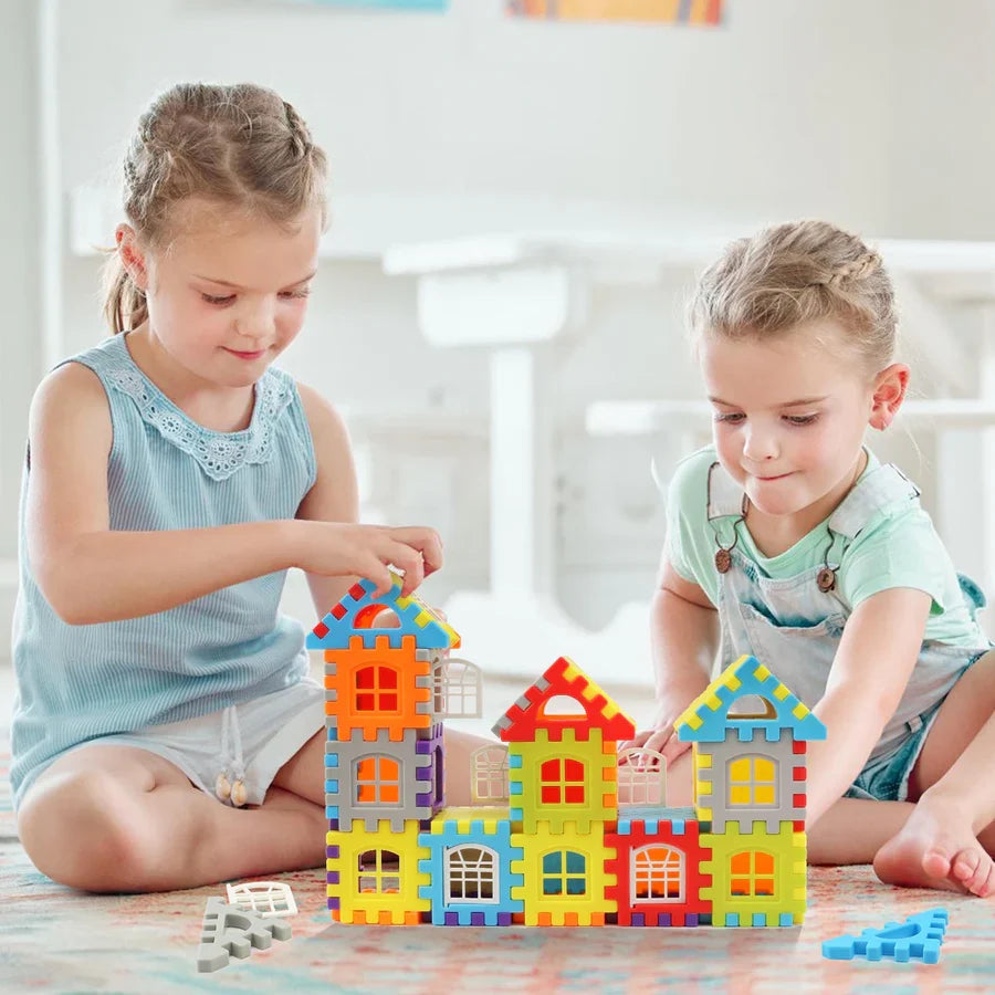 Montessori Bouwblokken Set Educatief Speelgoed Creatief Kinderspeelgoed Motoriek Ontwikkeling 3+ jaar | Sulvida
