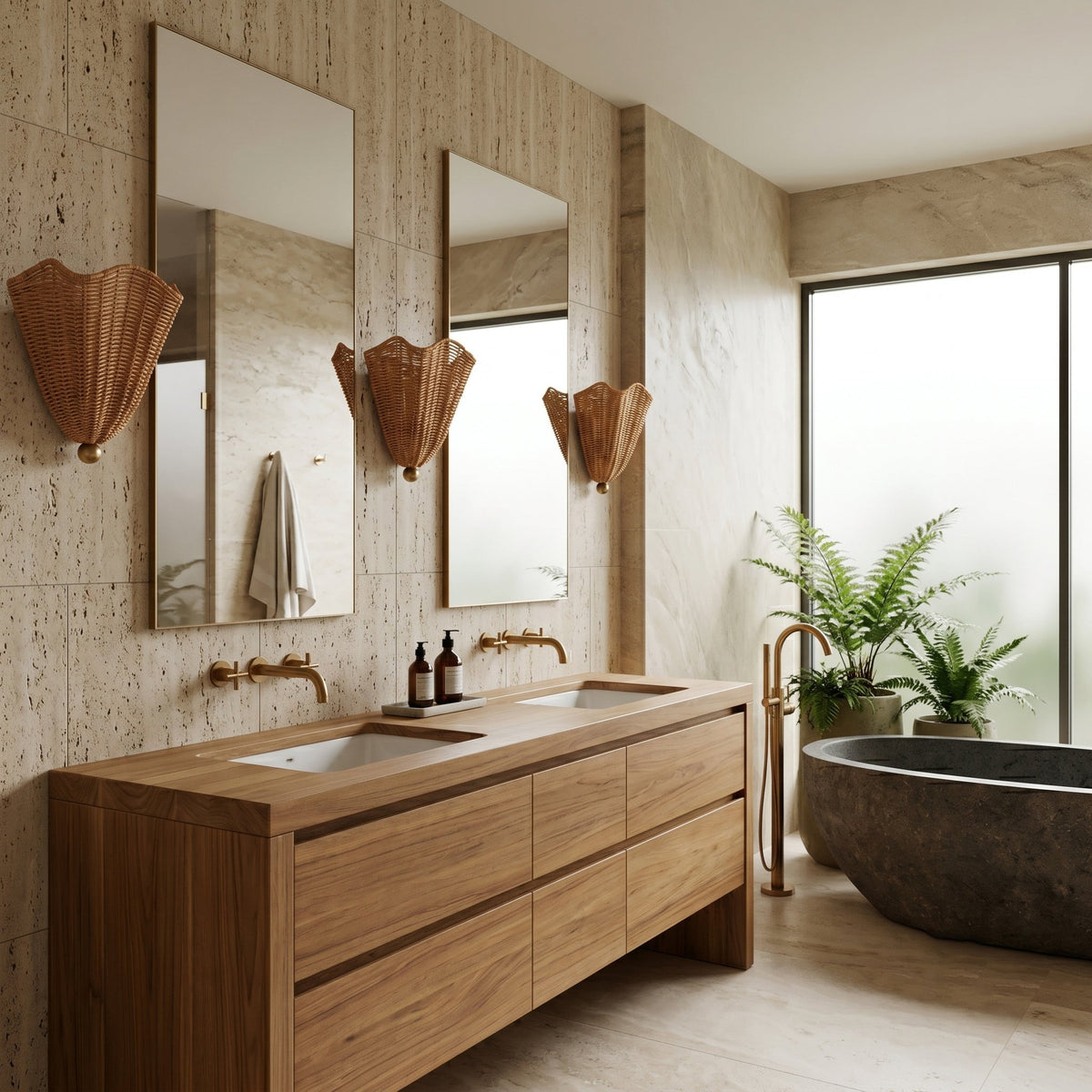 Wandlamp Rotan Natuurlijk Bruin E27 Wandverlichting Sfeervol Binnenruimte Woonkamer Bohemian Stijl Slaapkamer | Sulvida